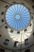 Light and shadow inside the Rotonde de la Villette