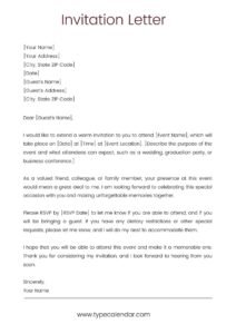 Sample Invitation Letter for Relative to Visit USA – Tips Included