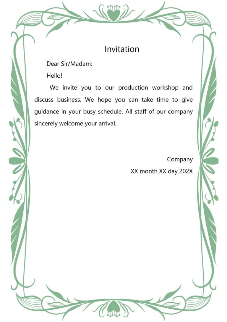 Invitation Letter for a Friend to Visit USA – Helpful Guide