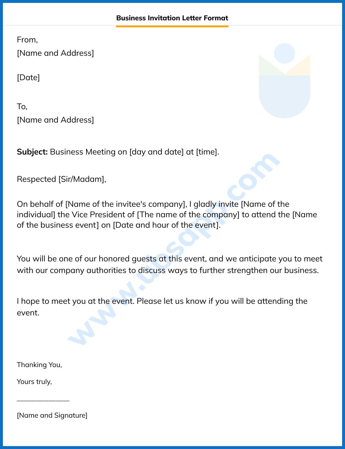 Understanding the Purpose ⁢and Importance of a Business invitation⁣ Letter for USA⁣ Visits
