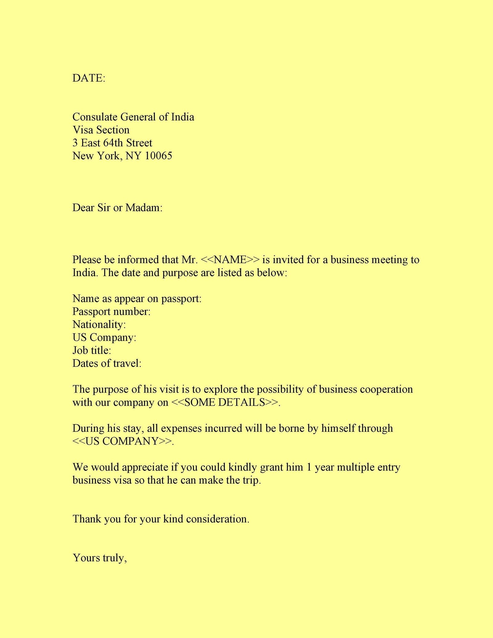 Understanding the Essential Components of a compelling Invitation Letter for Visiting the USA